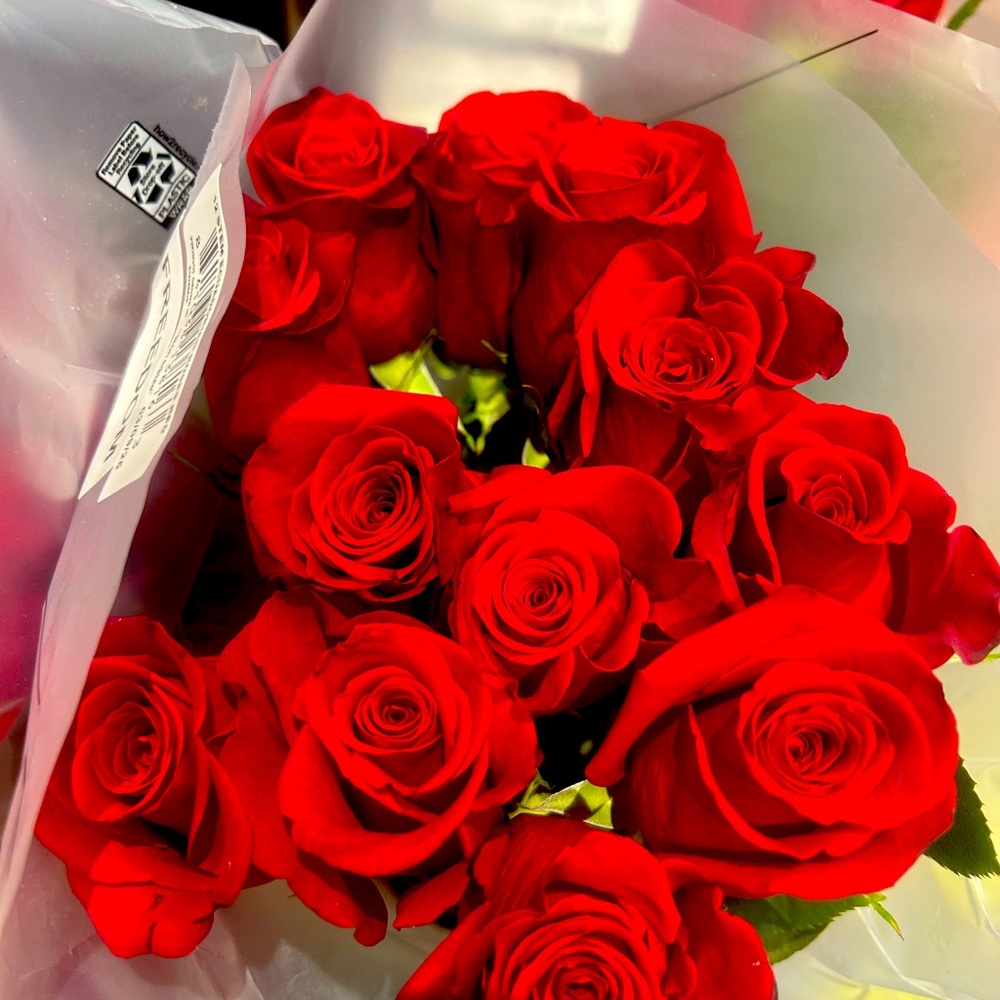 Vibrant Red Rose Bouquet